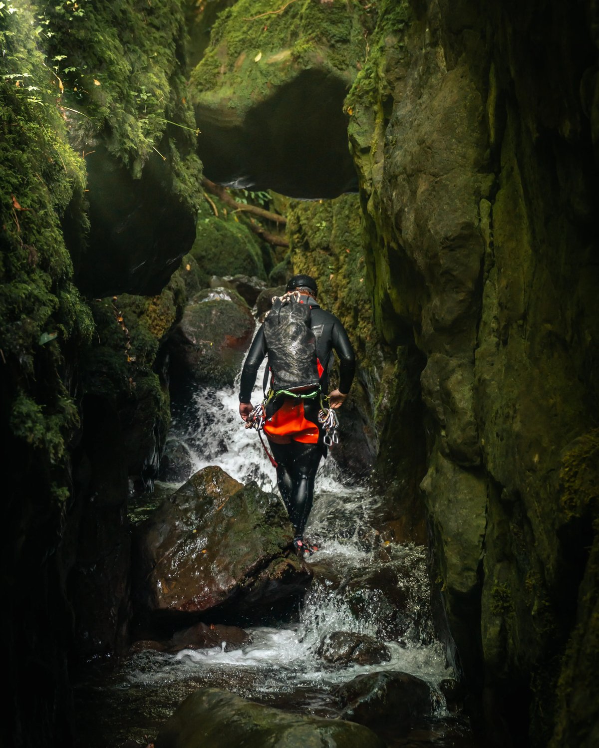 Alva Glen View on Canyoning and biking adventure holiday in Clackmannanshire, Scotland, near Edinburgh and Glasgow