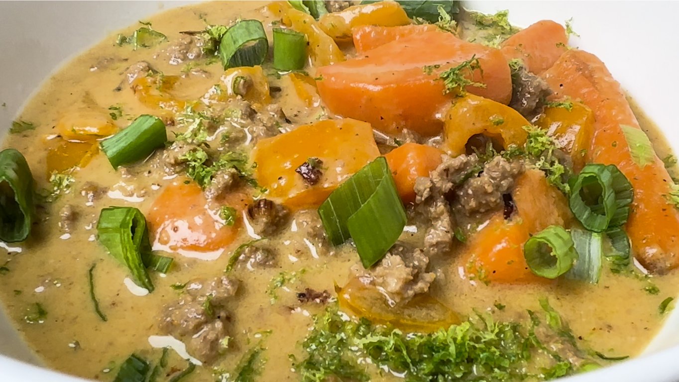 One-Pot Thai Coconut Curry Turkey Soup by HelloFresh | Meal Kit Sundays