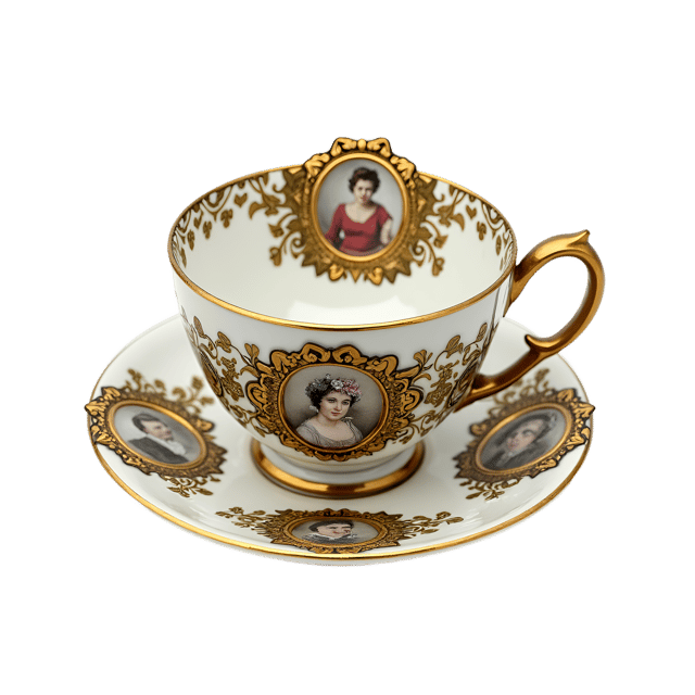 Free transparent PNG: Porcelain Cameo Tea Cup  Antique Collectible Clipart, free downloadable png