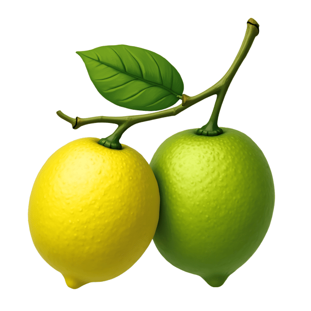 Free transparent PNG: Lemony Green Kumquat Clipart with Unique Shape and Zesty Color