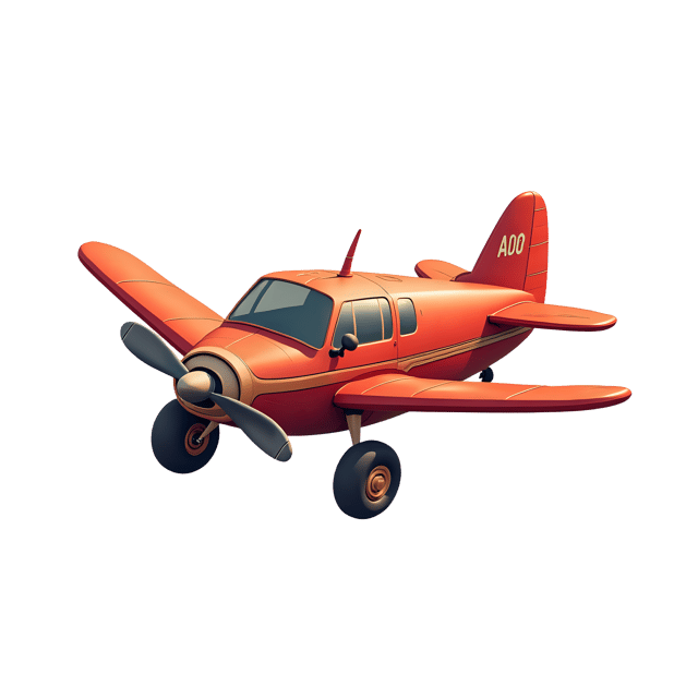 Free transparent PNG: Vintage Cartoon Airplane PNG Clipart  Ideal for Classic Design Projects  Decor