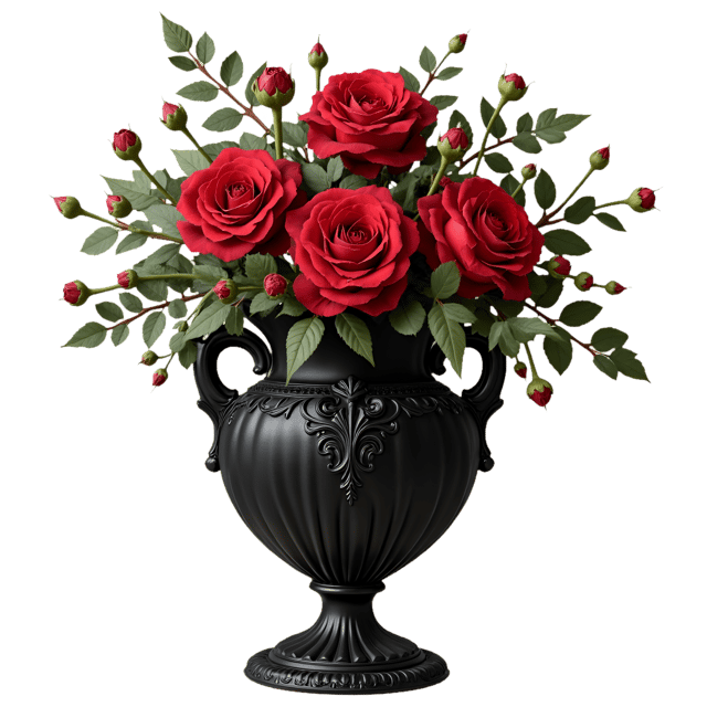 Free transparent PNG: Victorian Gothic Vase  Elegant Decorative Clipart, free downloadable png