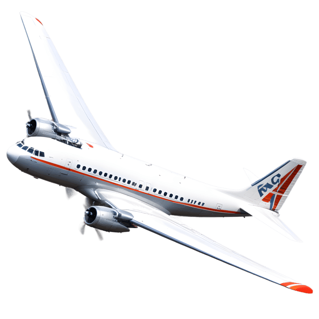 Free transparent PNG: Four-engine Large Airplane PNG with Transparent Background for Modern Aviation Imagery