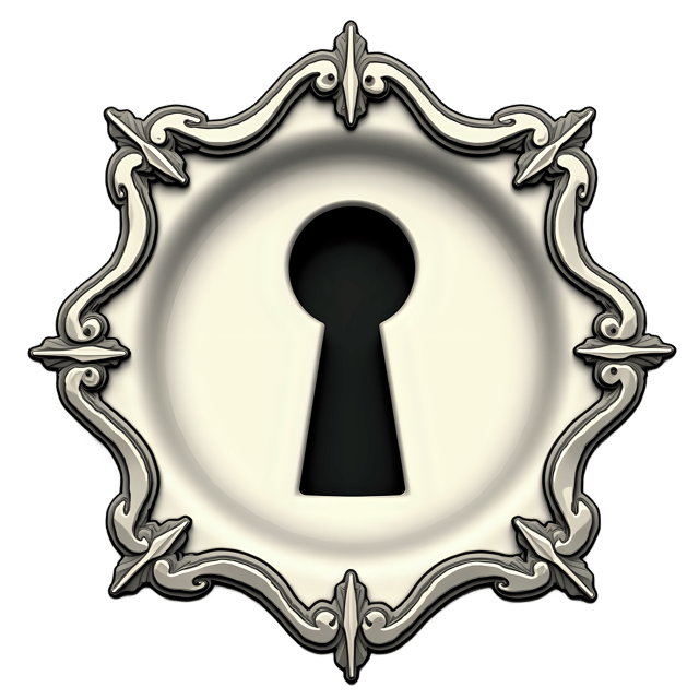 Free transparent PNG: Vintage Keyhole Plate Decor Element PNG Clipart  Perfect for Rustic and Antique Design Projects