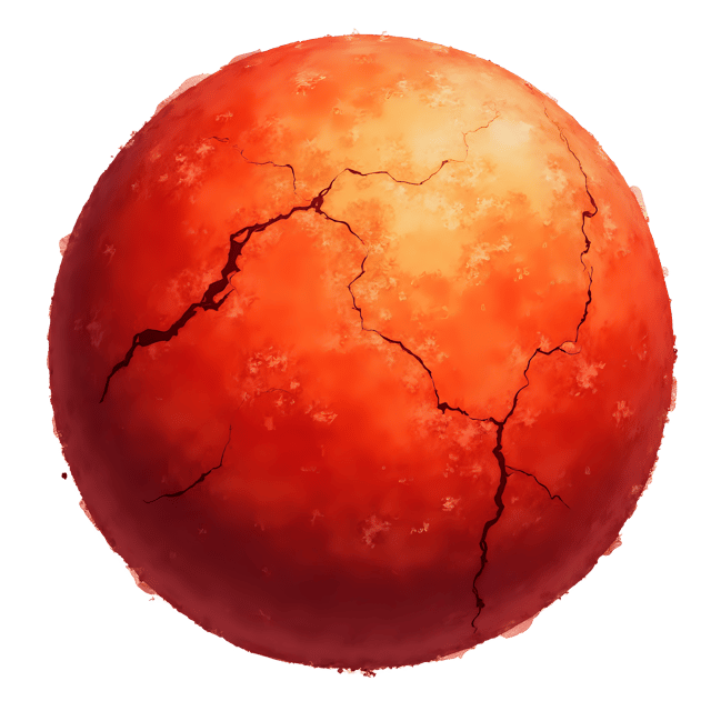 Free transparent PNG: Fiery Red Planet  Space Clipart, free downloadable png