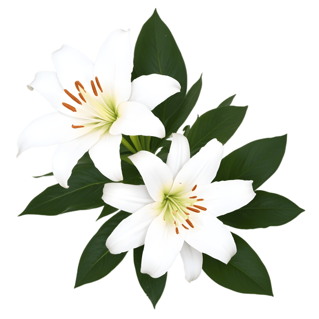 Free transparent PNG: White Lily PNG with Transparent Background for Botanical Art and Design