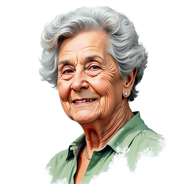 Free transparent PNG: Elderly Woman Portrait PNG Clipart  Ideal for Artistic Portraits and Decor
