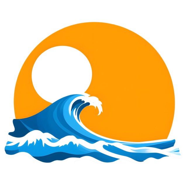 Free transparent PNG: Sunset Over Waves Transparent PNG Background for Coastal and Nature Imagery