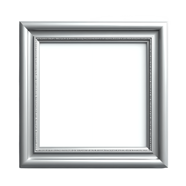 Free transparent PNG: Silver Frame Classic Art Display for Home and Office Decor