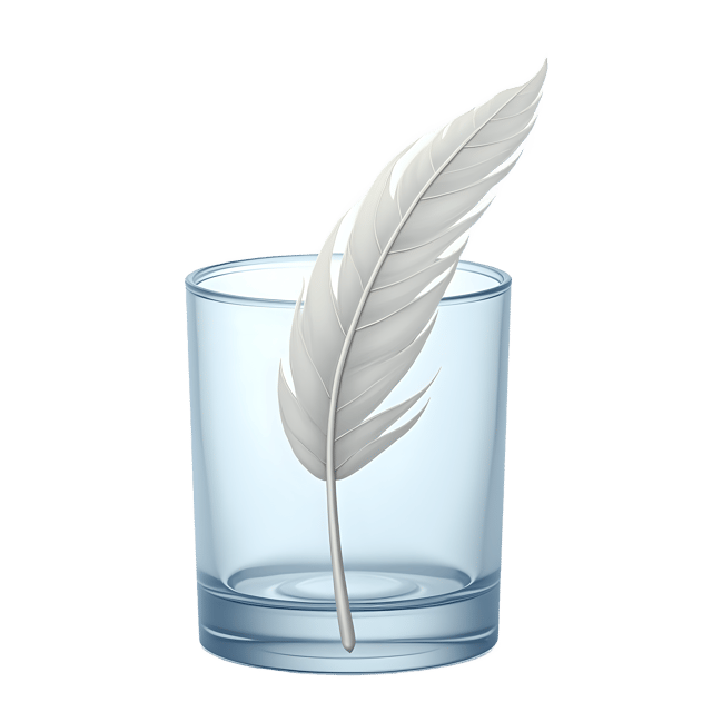 Free transparent PNG: Soft White Feather on Frosted Glass  Free PNG Download
