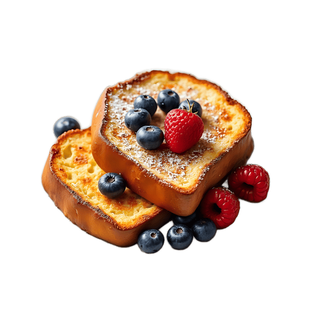 Free transparent PNG: French Toast with Berries PNG Clipart  Ideal for Breakfast Themes, Food Projects  Decor