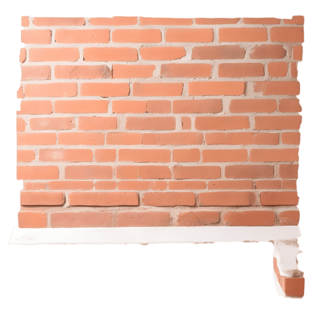 Free transparent PNG: Exposed Brick Interior with Rough Edges - PNG Transparent Background