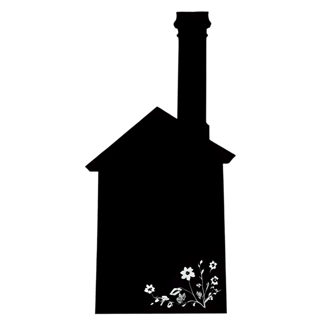 Free transparent PNG: Floral Chimney Cottage PNG Transparent Background