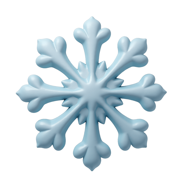 Free transparent PNG: Fluffy Cartoon Snowflake PNG Clipart  Ideal for Winter Themes, Crafts  Decor