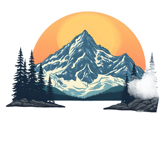 Free transparent PNG: Crystal-Clear Mountain Lake PNG Drawing with Transparent Background