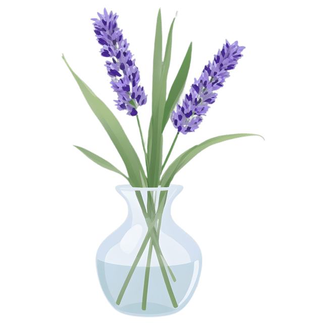 Free transparent PNG: Lavender and Greenery Arrangement PNG with Transparent Background for Floral Design