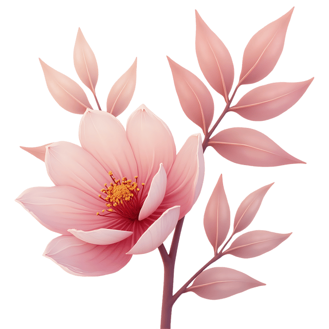 Free transparent PNG: Delicate Organic Shape PNG with Transparent Background for Art and Design