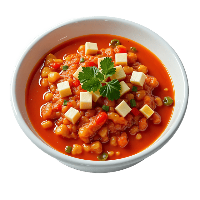 Free transparent PNG: Kimchi Stew with Tofu PNG Clipart  Ideal for Korean Cuisine and Vegan Dishes