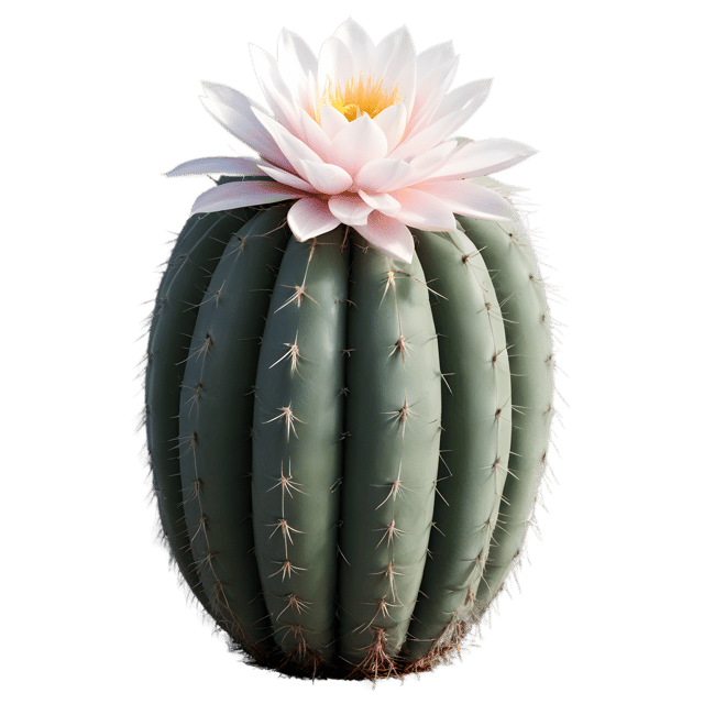 Free transparent PNG: Notocactus Cactus PNG with Transparent Background for Botanical Art and Design