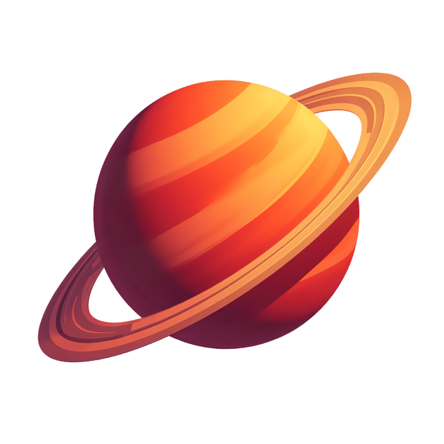 Free transparent PNG: Fiery Red Planet  Space Clipart with Orbit Ring, free png download