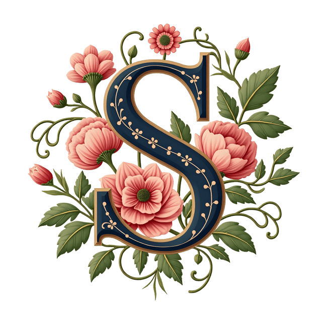 Free transparent PNG: Victorian Floral Monogram Decoration  Free PNG Download