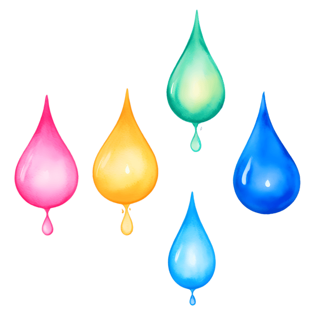 Free transparent PNG: Luminous Drops Transparent Background PNG for Artistic Design