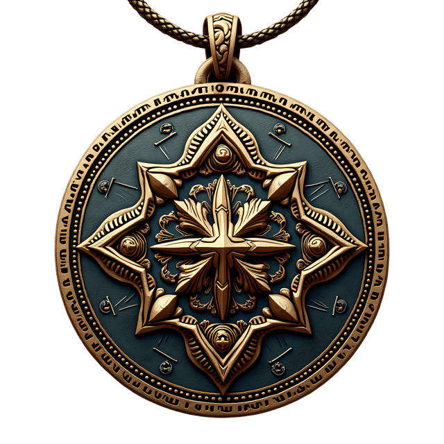 Free transparent PNG: Star Pattern AmuletPNG Design for Astrology and Decorative Use