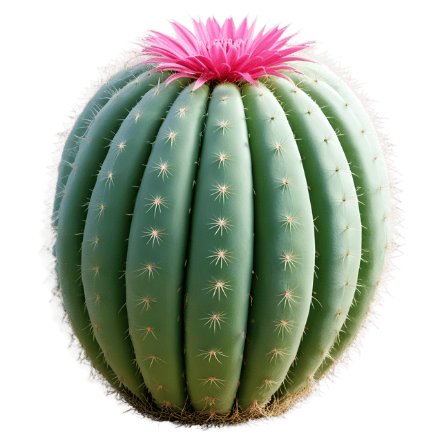 Free transparent PNG: Stenocactus Cactus PNG with Transparent Background for Botanical Illustrations