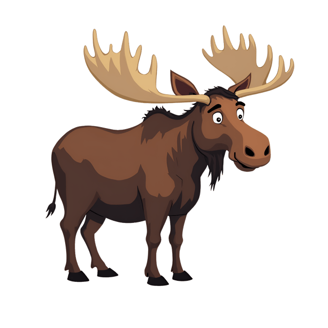 Free transparent PNG: Gentle Giant Moose PNG Clipart with Broad Hooves and Calm Demeanor