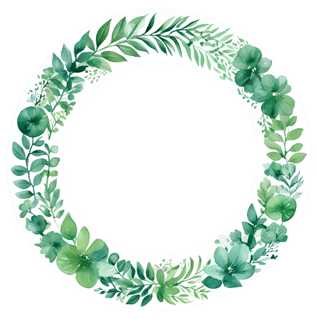 Free transparent PNG: Lush Greenery Round Space Transparent PNG for Nature and Decor