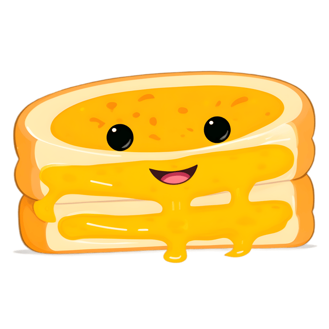 Free transparent PNG: Golden Grilled Cheese Sandwich PNG with Transparent Background for Food and Design Purposes