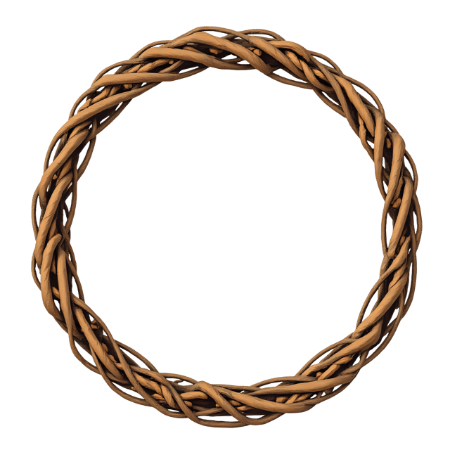 Free transparent PNG: Wicker Frame PNG  Ideal for Decor, Crafts  Design Projects
