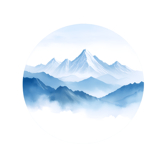 Free transparent PNG: Misty Mountains PNG with Round Horizon for Nature and Landscape Design