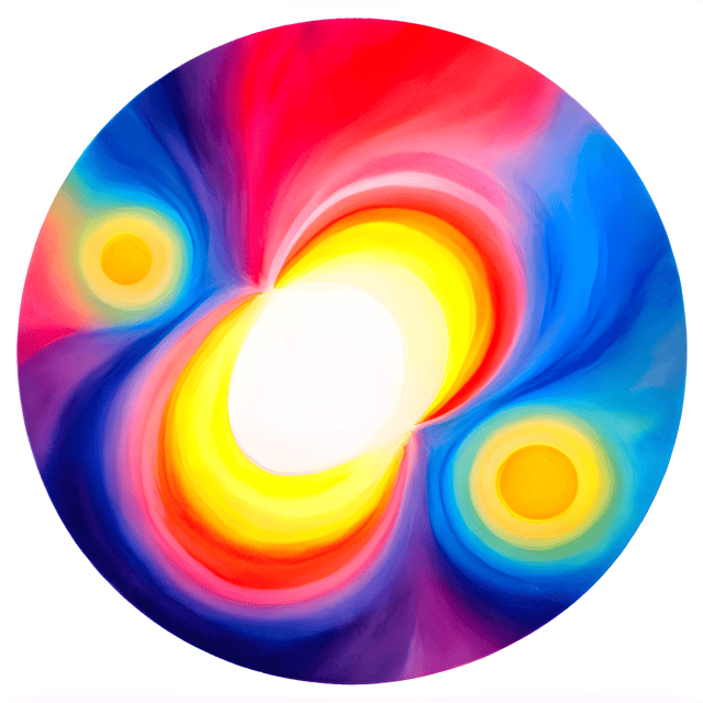 Free transparent PNG: Mysterious Glowing Color Merging Pattern PNG with Transparent Background