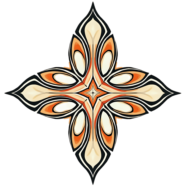 Free transparent PNG: Sleek Transparent PNG Design Elements with Intricate Line Art