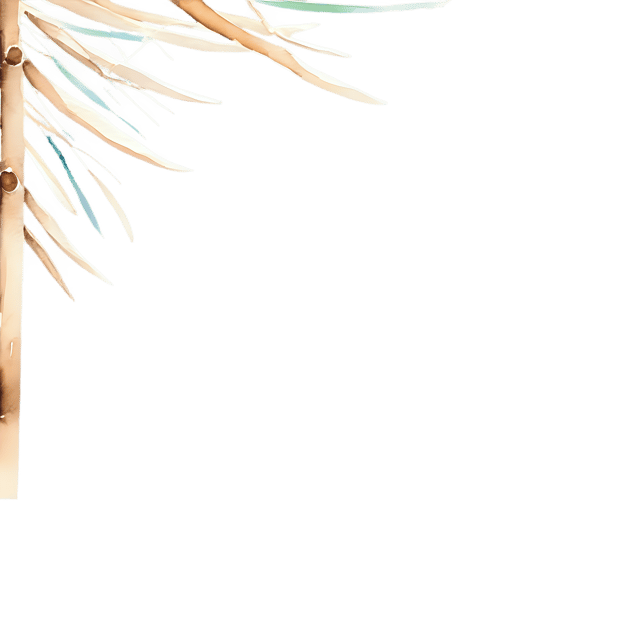 Free transparent PNG: Watercolor Driftwood Branch Corner PNG – Transparent Background Nature Illustration