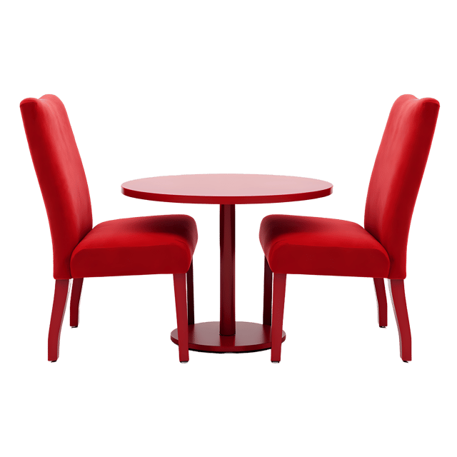 Free transparent PNG: Red Dining Table PNG with Transparent Background for Design Projects
