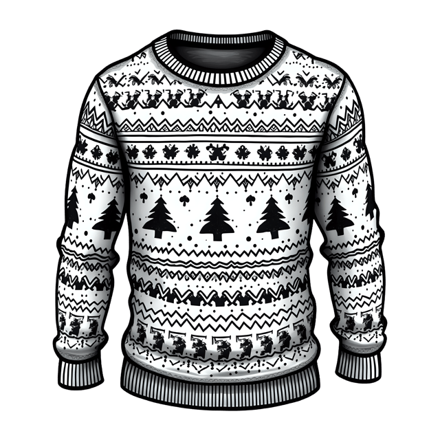 Free transparent PNG: Patterned Christmas Sweater PNG Clipart  Ideal for Holiday Crafts  Design