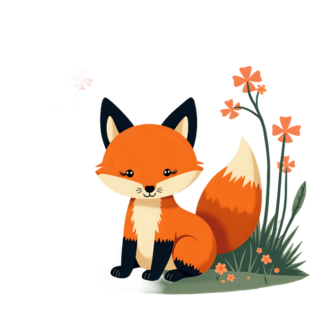 Free transparent PNG: Baby Fox PNG with Transparent Background for Nature and Forest Imagery