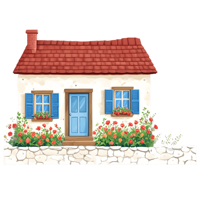 Free transparent PNG: Floral Wall Cottage PNG with Transparent Background for Nursery and Crafting