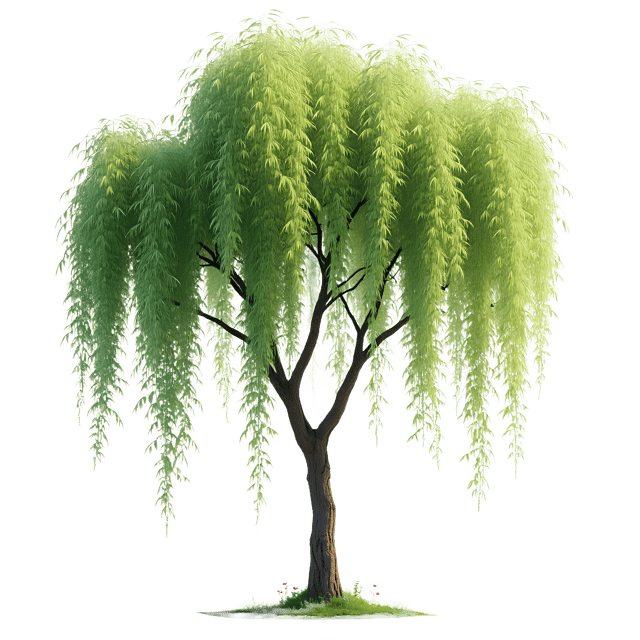 Free transparent PNG: Elegant Willow Tree PNG with Transparent Background for Artistic Design
