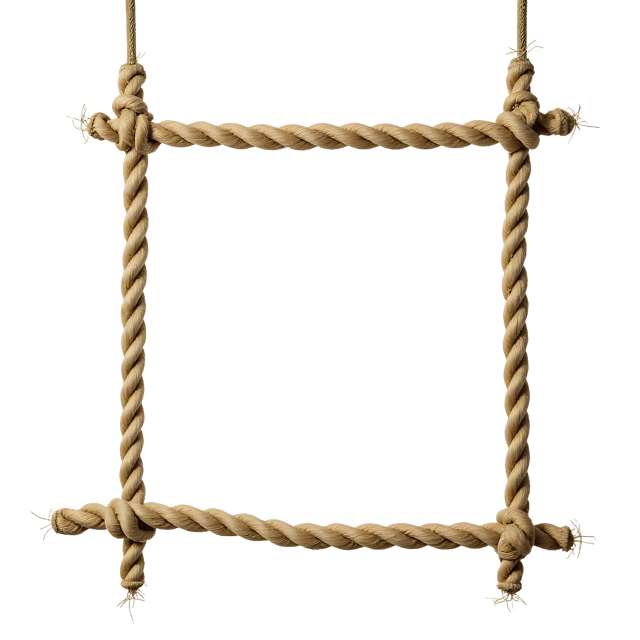 Free transparent PNG: Hanging Rope Frame PNG Clipart  Ideal for Home Decor  Crafting Projects