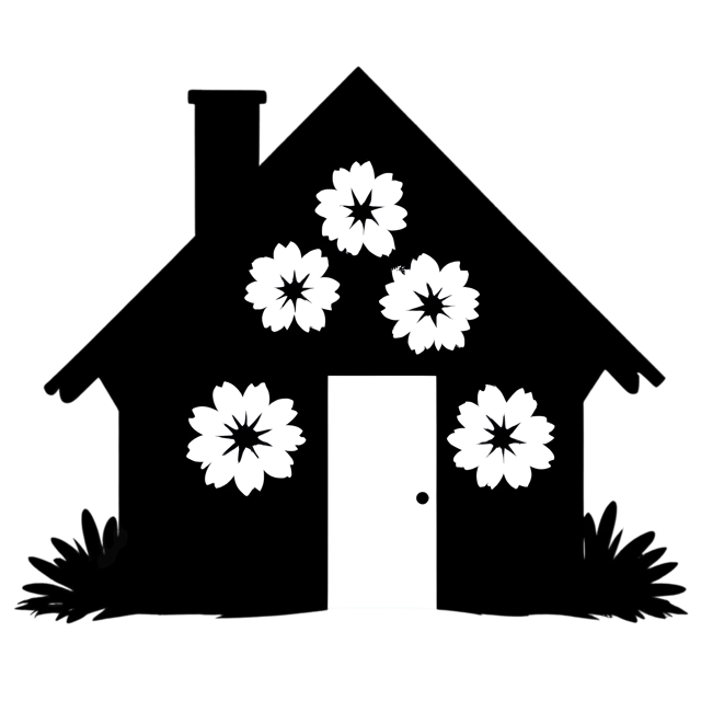 Free transparent PNG: Floral Cabin-Style Cottage PNG Design with Transparent Background for Artistic Projects