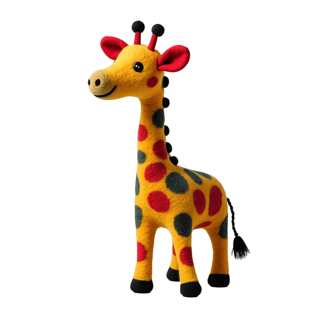 Free transparent PNG: Colorful Spotted Giraffe PNG with Transparent Background for Creative Use