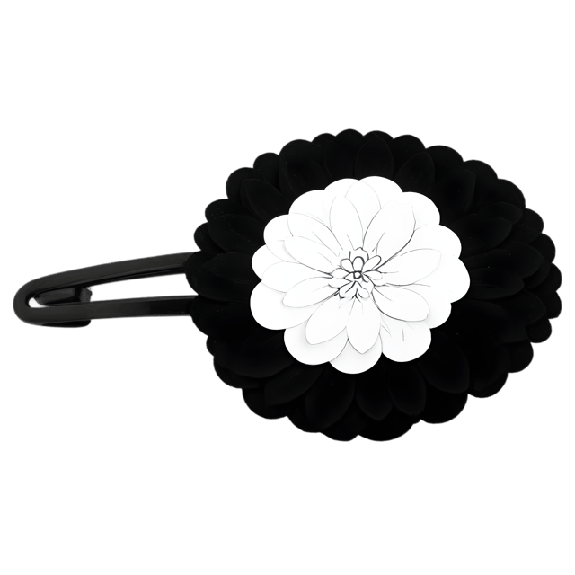 Free transparent PNG: Flower Hair Clip PNG with Transparent Background for Elegant Beauty and Fashion Design