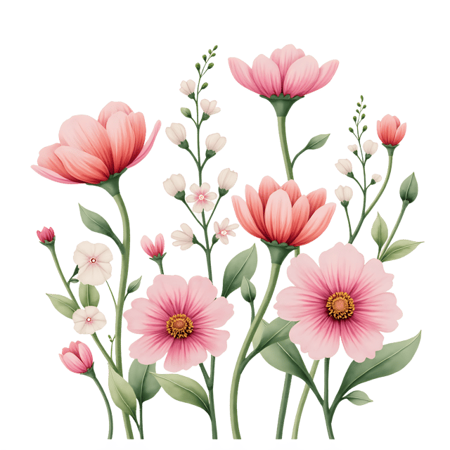 Free transparent PNG: Spring Blooms  Pastel Mix Clipart, free transparent png download