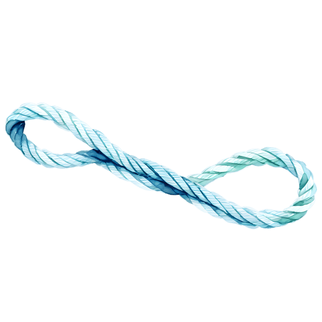 Free transparent PNG: Gentle Watercolor Ocean Rope Twist PNG – Transparent Clipart for Decor, Art, and Crafts