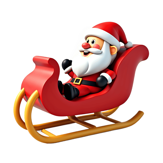 Free transparent PNG: Santas Sleigh PNG  Christmas Theme Clipart for Holiday Decor  Cards