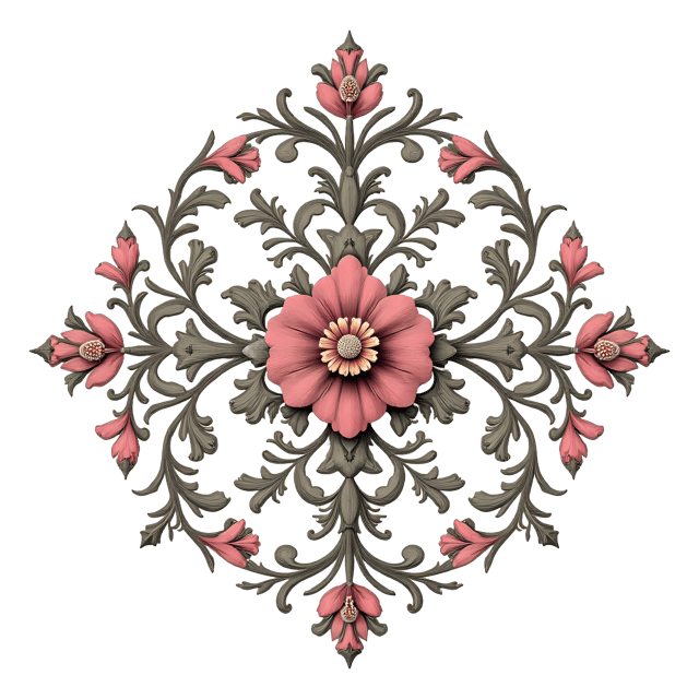 Free transparent PNG: Victorian Floral Flourish Ornament PNG Clipart  Perfect for Victorian-Inspired Designs and Crafts