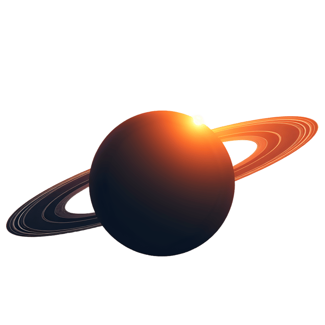 Free transparent PNG: Ringed Planet Silhouette  Free Space Clipart PNG Download